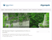 Tablet Screenshot of algonquin.peo.on.ca